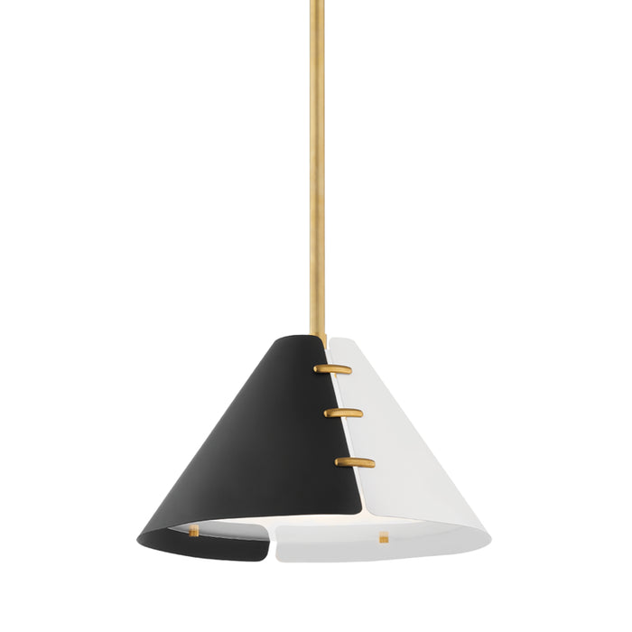 Hudson Valley - KBS1352701S-AGB - One Light Pendant - Split - Aged Brass