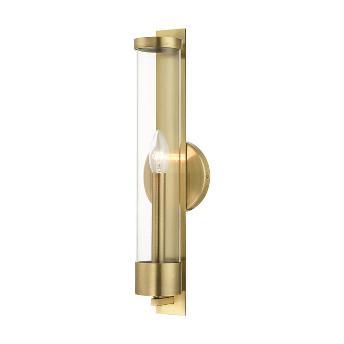 Livex Lighting - 10142-01 - One Light Wall Sconce - Castleton - Antique Brass