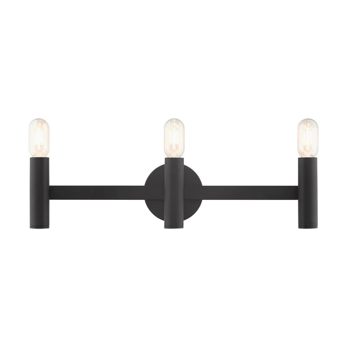 Livex Lighting - 10343-04 - Three Light Vanity - Copenhagen - Black