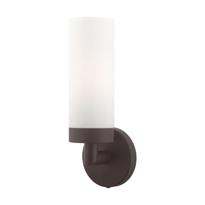 Livex Lighting - 15071-07 - One Light Wall Sconce - Aero - Bronze