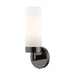 Livex Lighting - 15071-46 - One Light Wall Sconce - Aero - Black Chrome