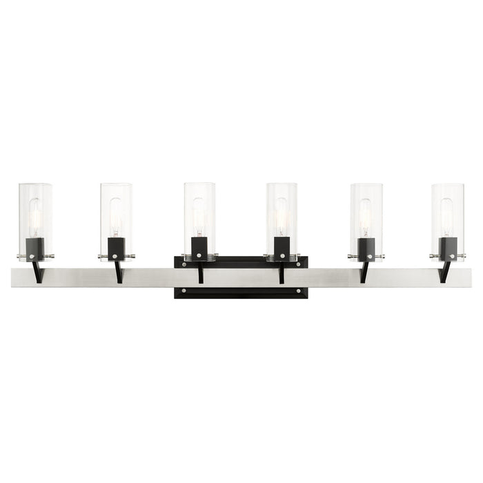 Livex Lighting - 17826-91 - Six Light Vanity - Beckett - Brushed Nickel