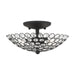 Livex Lighting - 40441-04 - Two Light Semi Flush Mount - Cassandra - Black