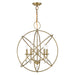 Livex Lighting - 40905-01 - Five Light Chandelier - Aria - Antique Brass