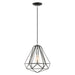 Livex Lighting - 41324-68 - One Light Pendant - Geometric - Shiny Black