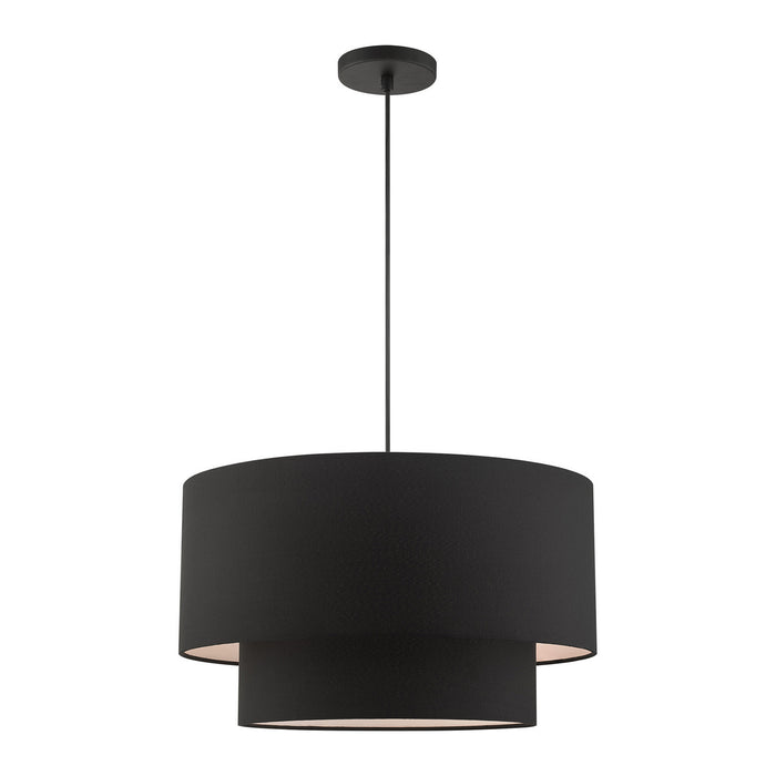 Livex Lighting - 45668-04 - Three Light Pendant - Bainbridge - Black