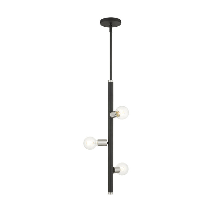 Livex Lighting - 45863-04 - Three Light Pendant - Bannister - Black