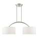 Livex Lighting - 45982-91 - Two Light Linear Chandelier - Meridian - Brushed Nickel