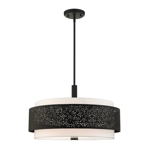 Livex Lighting - 46255-04 - Five Light Chandelier - Noria - Black