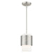 Livex Lighting - 46259-91 - One Light Pendant - Noria - Brushed Nickel