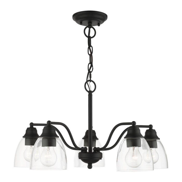 Livex Lighting - 46335-04 - Five Light Chandelier - Montgomery - Black