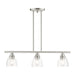 Livex Lighting - 46337-91 - Three Light Linear Chandelier - Montgomery - Brushed Nickel