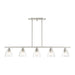 Livex Lighting - 46338-91 - Five Light Linear Chandelier - Montgomery - Brushed Nickel