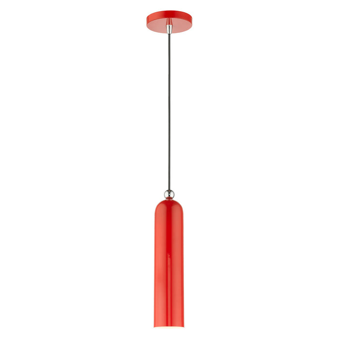 Livex Lighting - 46751-72 - One Light Pendant - Ardmore - Shiny Red