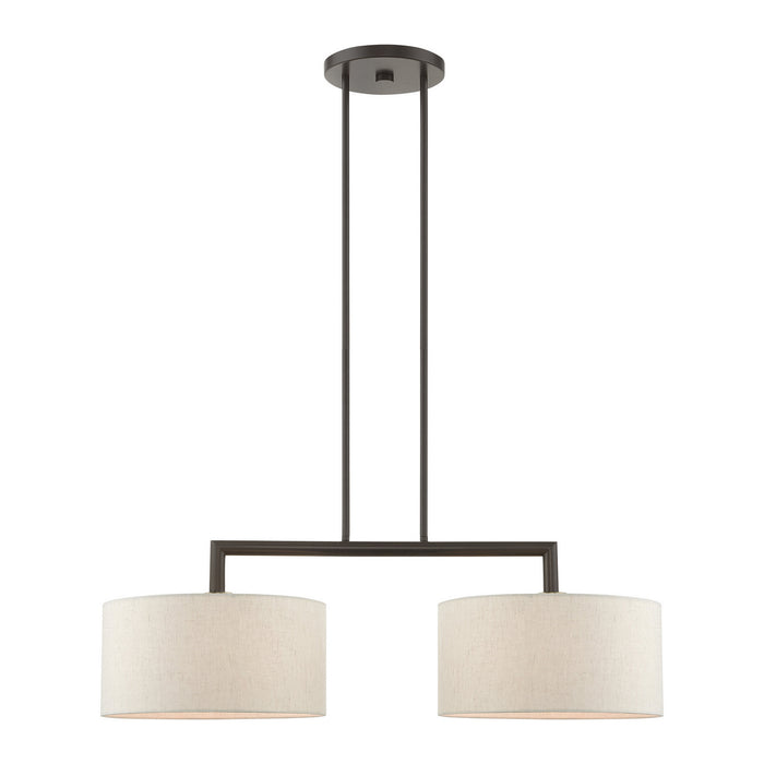 Livex Lighting - 49292-92 - Two Light Linear Chandelier - Meridian - English Bronze