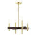 Livex Lighting - 49344-12 - Four Light Chandelier - Denmark - Satin Brass