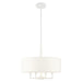 Livex Lighting - 49374-03 - Four Light Chandelier - Meridian - White