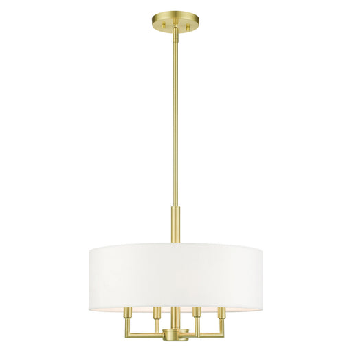 Livex Lighting - 49374-12 - Four Light Chandelier - Meridian - Satin Brass