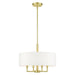 Livex Lighting - 49374-12 - Four Light Chandelier - Meridian - Satin Brass