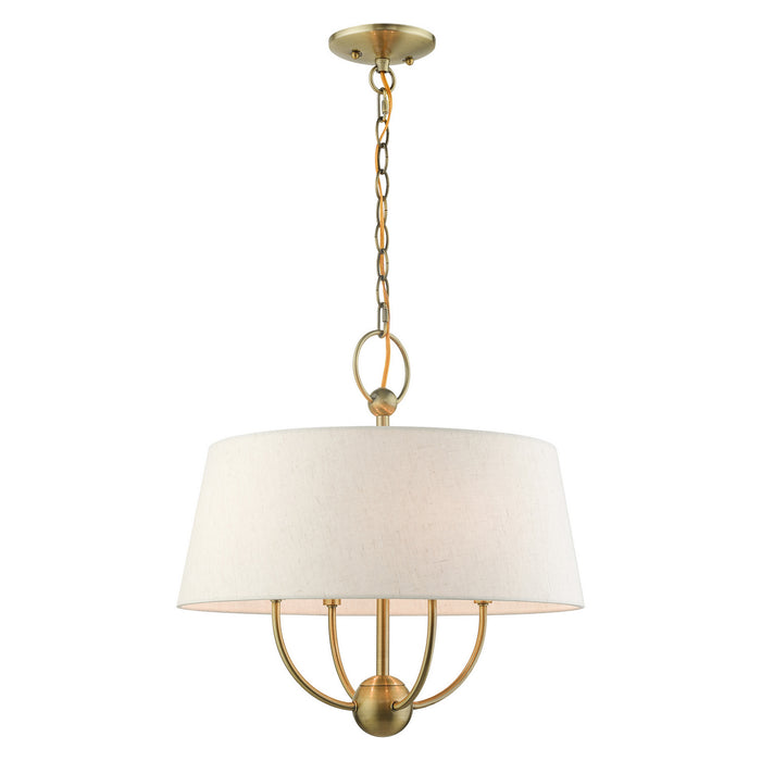 Livex Lighting - 49444-01 - Four Light Chandelier - Cartwright - Antique Brass