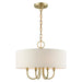 Livex Lighting - 49804-01 - Four Light Chandelier - Blossom - Antique Brass