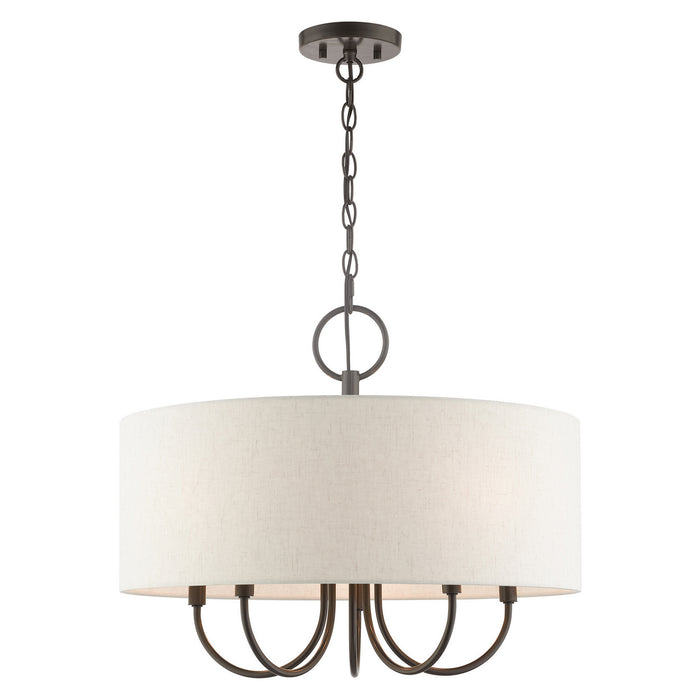 Livex Lighting - 49805-92 - Five Light Chandelier - Blossom - English Bronze