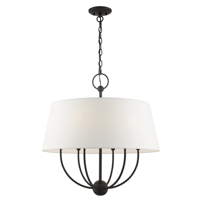 Livex Lighting - 49846-04 - Six Light Chandelier - Ridgecrest - Black