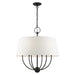 Livex Lighting - 49846-04 - Six Light Chandelier - Ridgecrest - Black