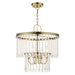 Livex Lighting - 51064-01 - Four Light Chandelier - Elizabeth - Antique Brass