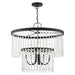 Livex Lighting - 51065-04 - Five Light Chandelier - Elizabeth - Black