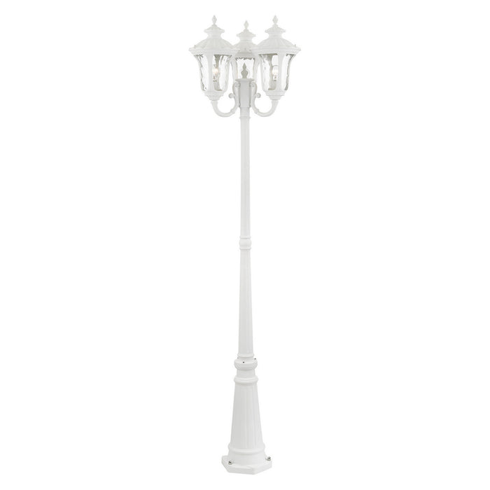 Livex Lighting - 7866-13 - Three Light Outdoor Post Mount - Oxford - Textured White