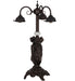 Meyda Tiffany - 10149 - Three Light Table Base - 3 Graces - Mahogany Bronze