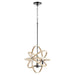 Quorum - 86-3-69 - Three Light Pendant - Noir w/ Driftwood finish