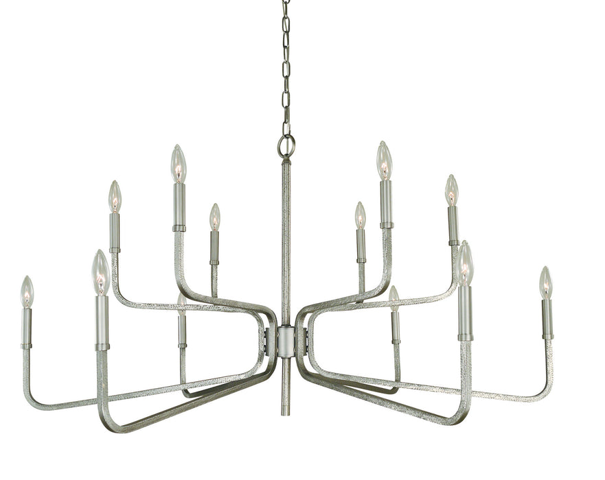 Framburg - 5484 SP - 12 Light Chandelier - Heidleberg - Satin Pewter