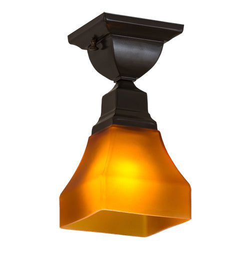 Meyda Tiffany - 229387 - One Light Flushmount - Bungalow - Timeless Bronze