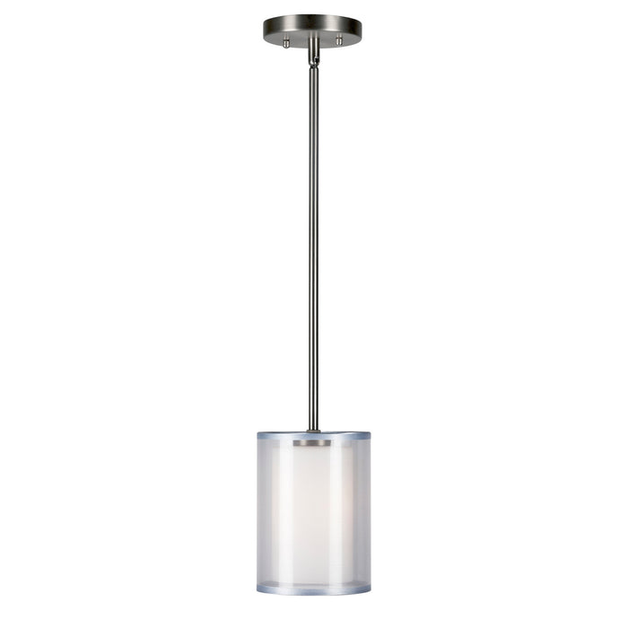 Forte - 2731-01-55 - One Light Pendant - Shaw - Brushed Nickel