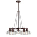 Forte - 2735-05-32 - Five Light Chandelier - Acopa - Antique Bronze