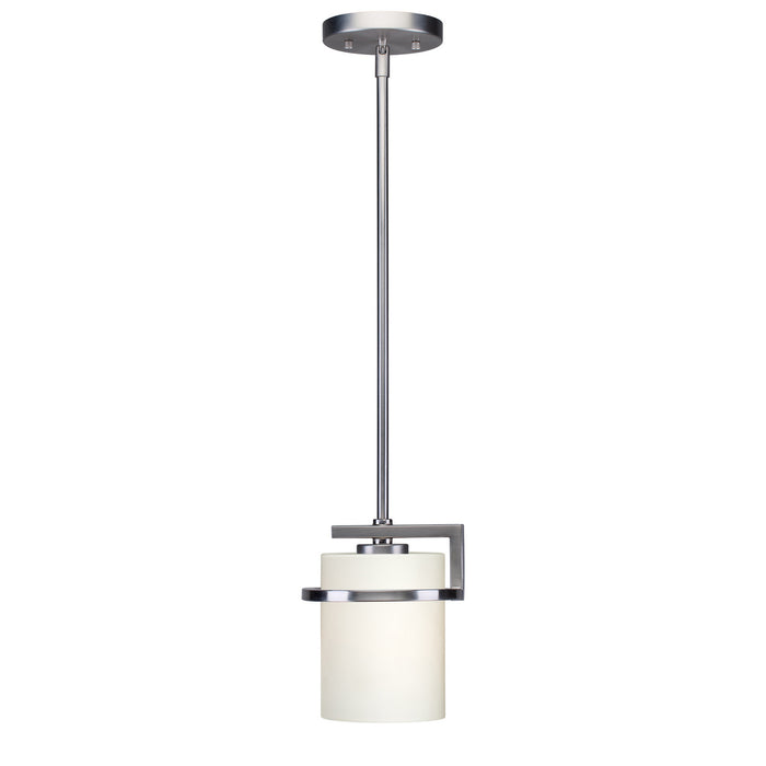 Forte - 2767-01-55 - One Light Mini Pendant - Halo - Brushed Nickel