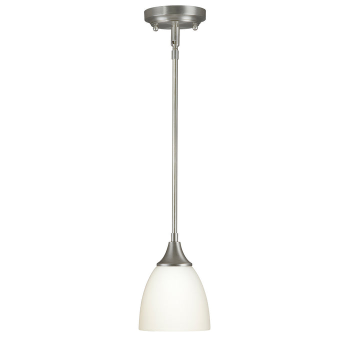 Forte - 2768-01-55 - One Light Mini Pendant - Carson - Brushed Nickel