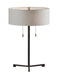 Adesso Home - 1556-01 - Two Light Table Lamp - Wesley - Black