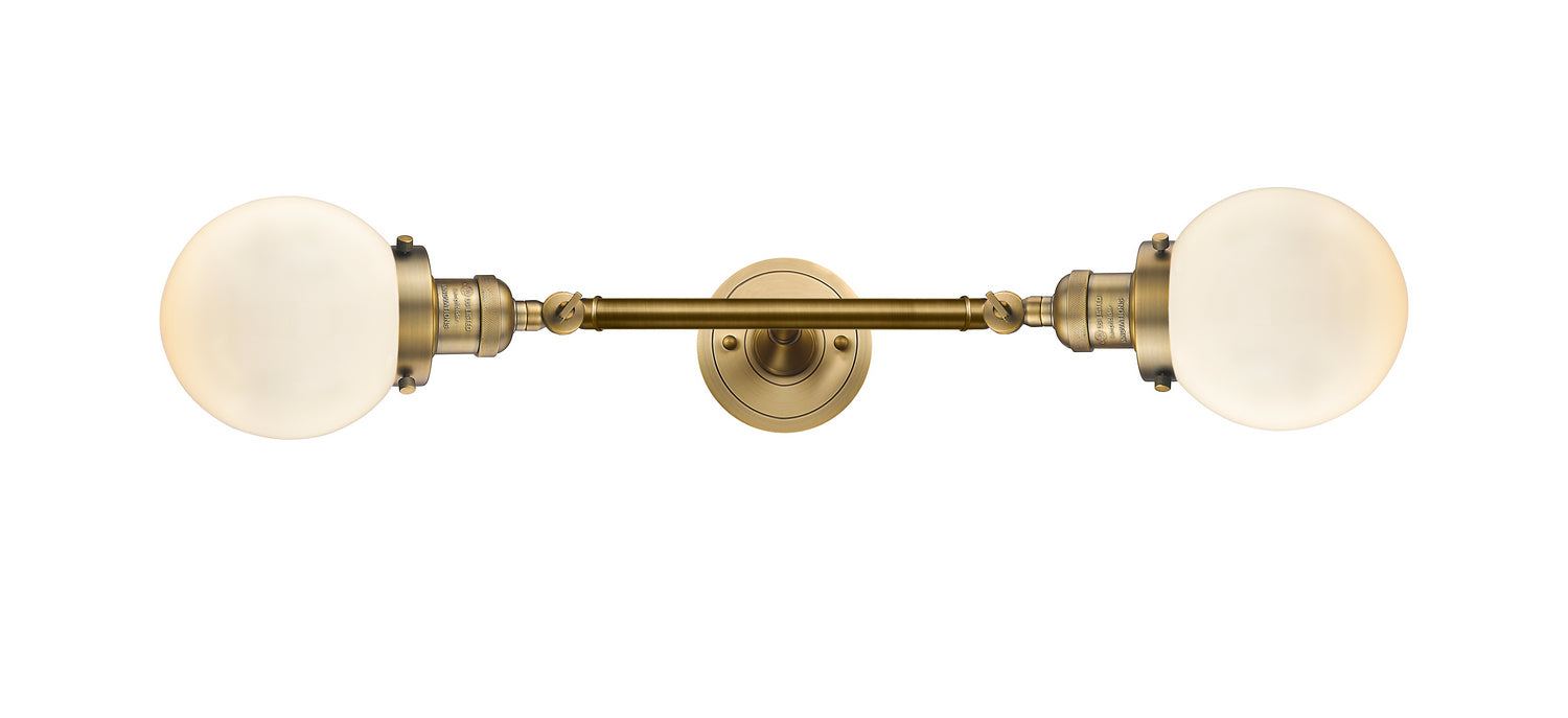 Innovations - 208L-BB-G201-6-LED - LED Bath Vanity - Franklin Restoration - Brushed Brass