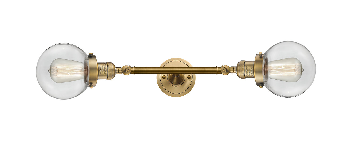 Innovations - 208L-BB-G202-6-LED - LED Bath Vanity - Franklin Restoration - Brushed Brass
