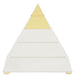 Currey and Company - 1200-0143 - Pyramid - White/Polished Brass