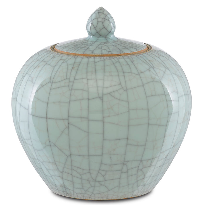 Currey and Company - 1200-0331 - Jar - Celadon Crackle