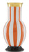 Currey and Company - 1200-0387 - Vase - Orange/White/Gold/Black