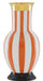 Currey and Company - 1200-0391 - Vase - Orange/White/Gold/Black