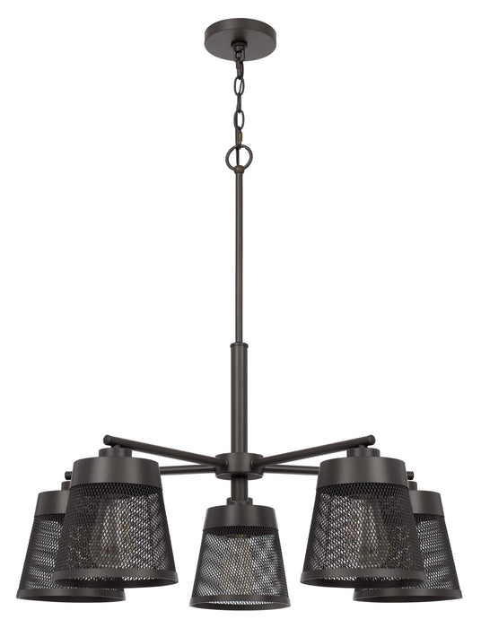 Cal Lighting - FX-3769-5 - Five Light Chandelier - Hampton - Black