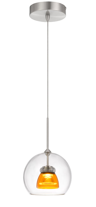 Cal Lighting - UP-335-CL-AMBCL - LED Mini Pendant - Clear Yellow