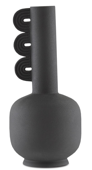 Currey and Company - 1200-0407 - Vase - Textured Black