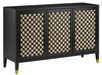 Currey and Company - 3000-0178 - Cabinet - Caviar Black/Black/Ivory/Brushed Brass